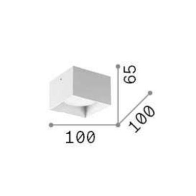 SPIKE SQUARE FARETTO DA SOFFITTO QUADRATO CM 10X10 IN METALLO 6 COLORI CON LAMPADINA GX53 Ideal Lux - Cristalensi Shop Online
