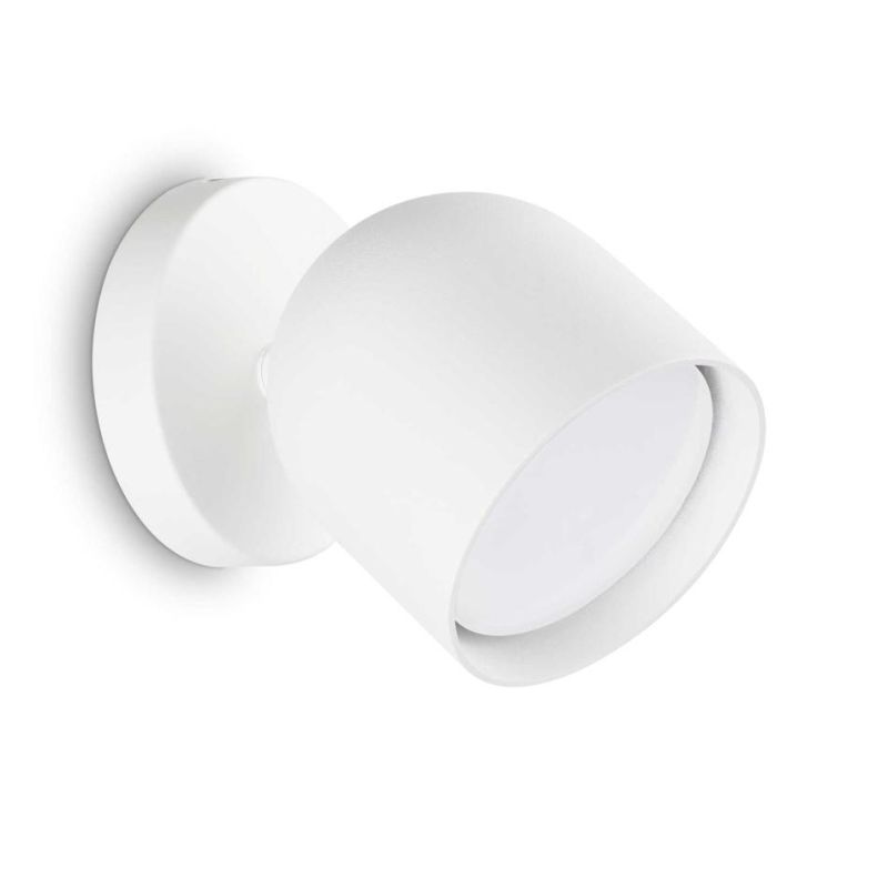 FARETTO ORIENTABILE 1 LUCE BIANCO, NERO E OTTONE LAMPADINA GX53 INCLUSA MODERNO CRISTALENSI - Cristalensi Shop Online