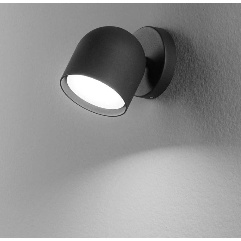 FARETTO ORIENTABILE 1 LUCE BIANCO, NERO E OTTONE LAMPADINA GX53 INCLUSA MODERNO CRISTALENSI - Cristalensi Shop Online