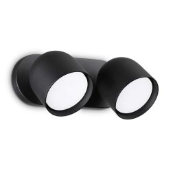 FARETTO ORIENTABILE 2 LUCI BIANCO, NERO E OTTONE LAMPADINE GX53 INCLUSE MODERNO CRISTALENSI - Cristalensi Shop Online 2