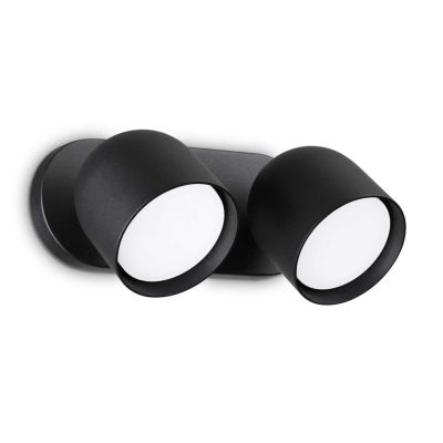 FARETTO ORIENTABILE 2 LUCI BIANCO, NERO E OTTONE LAMPADINE GX53 INCLUSE MODERNO CRISTALENSI - Cristalensi Shop Online