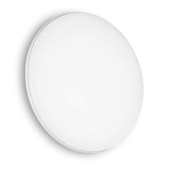 PLAFONIERA ROTONDA DA ESTERNI D30 CM IN ALLUMINIO BIANCO IP65 LED 19W LUCE 3000K-4000K MODERNA CRISTALENSI - Cristalensi Shop On 2
