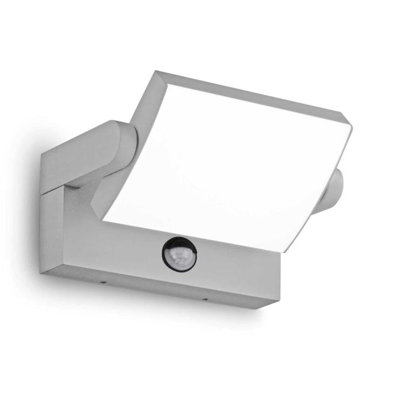 APPLIQUE ORIENTABILE DA ESTERNI CON SENSORE DI MOVIMENTO 5 COLORI IP54 LED 21W LUCE 3000K MODERNA CRISTALENSI - Cristalensi Shop