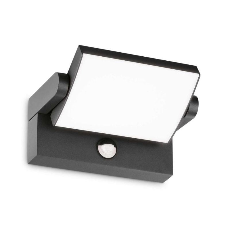 APPLIQUE ORIENTABILE DA ESTERNI CON SENSORE DI MOVIMENTO 5 COLORI IP54 LED 21W LUCE 3000K MODERNA CRISTALENSI - Cristalensi Shop