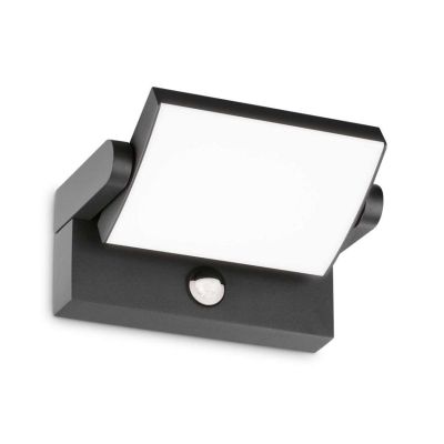 APPLIQUE ORIENTABILE DA ESTERNI CON SENSORE DI MOVIMENTO 5 COLORI IP54 LED 21W LUCE 3000K MODERNA CRISTALENSI - Cristalensi Shop