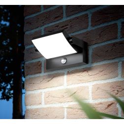 APPLIQUE ORIENTABILE DA ESTERNI CON SENSORE DI MOVIMENTO 5 COLORI IP54 LED 21W LUCE 3000K MODERNA CRISTALENSI - Cristalensi Shop