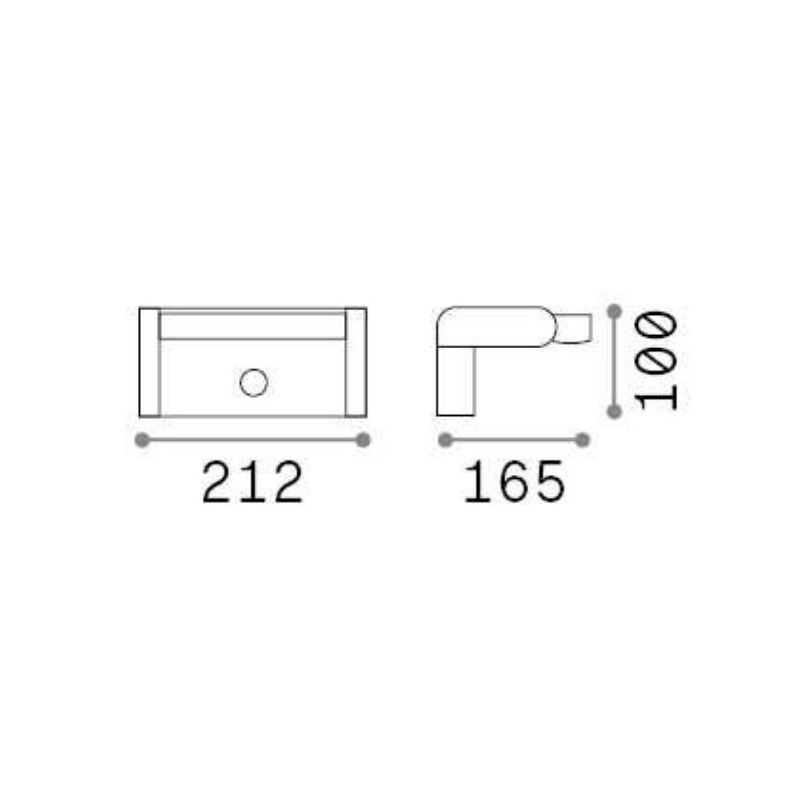 APPLIQUE ORIENTABILE DA ESTERNI CON SENSORE DI MOVIMENTO 5 COLORI IP54 LED 21W LUCE 3000K MODERNA CRISTALENSI - Cristalensi Shop