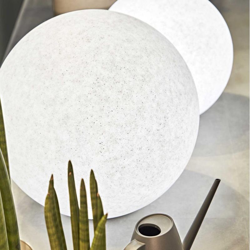 SFERA LUMINOSA DA ESTERNO GRIGIO MELANGE EFFETTO GRANITO 4 MISURE IP44 ATTACCO E27 CRISTALENSI - Cristalensi Shop Online