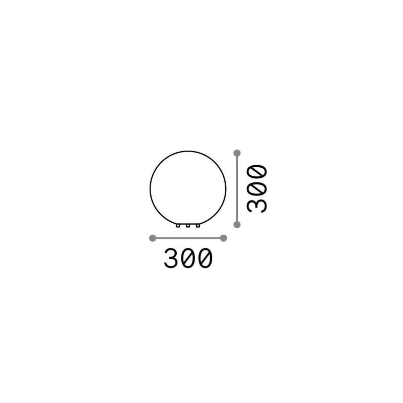 SFERA LUMINOSA DA ESTERNO GRIGIO MELANGE EFFETTO GRANITO 4 MISURE IP44 ATTACCO E27 CRISTALENSI - Cristalensi Shop Online
