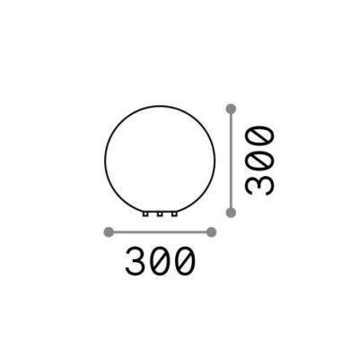 SFERA LUMINOSA DA ESTERNO GRIGIO MELANGE EFFETTO GRANITO 4 MISURE IP44 ATTACCO E27 CRISTALENSI - Cristalensi Shop Online
