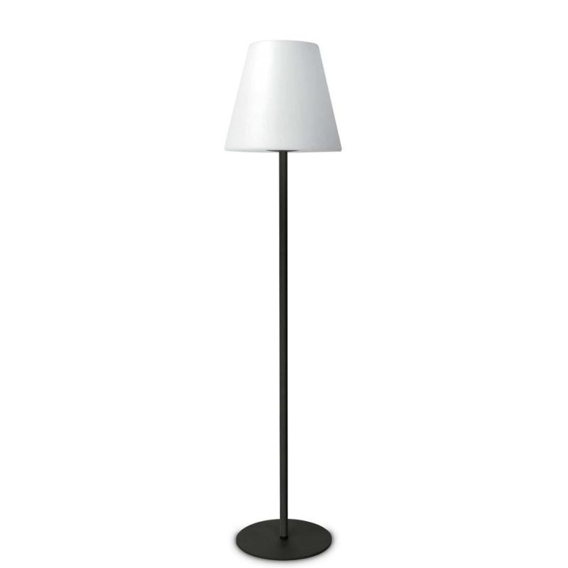 LAMPADA DA TERRA PER AMBIENTI ESTERNI IP44 IN METALLO ANTRACITE E DIFFUSORE BIANCO ALTEZZA CM 154 CRISTALENSI - Cristalensi Shop