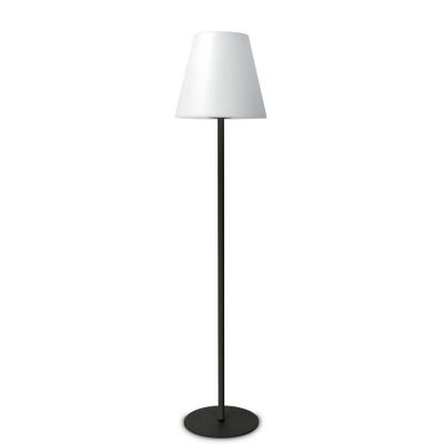 LAMPADA DA TERRA PER AMBIENTI ESTERNI IP44 IN METALLO ANTRACITE E DIFFUSORE BIANCO ALTEZZA CM 154 CRISTALENSI - Cristalensi Shop