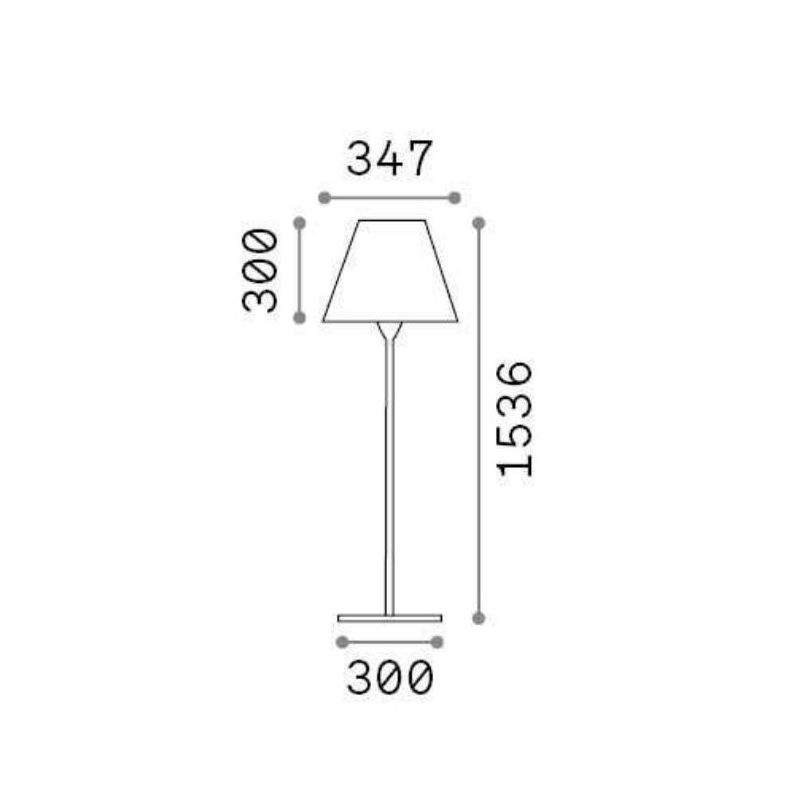 LAMPADA DA TERRA PER AMBIENTI ESTERNI IP44 IN METALLO ANTRACITE E DIFFUSORE BIANCO ALTEZZA CM 154 CRISTALENSI - Cristalensi Shop