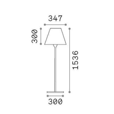 LAMPADA DA TERRA PER AMBIENTI ESTERNI IP44 IN METALLO ANTRACITE E DIFFUSORE BIANCO ALTEZZA CM 154 CRISTALENSI - Cristalensi Shop