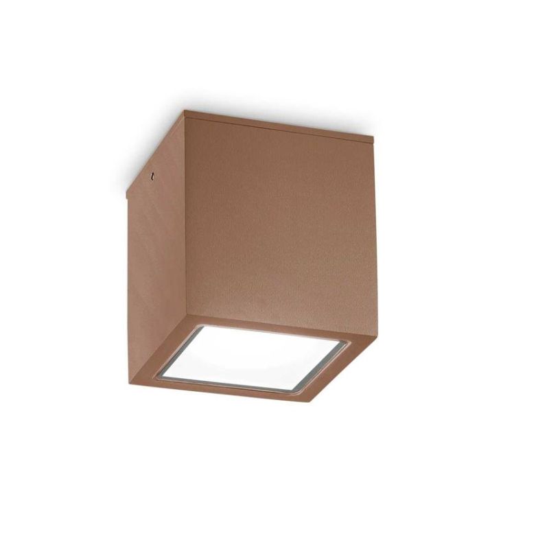 PLAFONIERA CUBO DA ESTERNO IP54 ALLUMINIO IN 5 COLORI 2 MISURE LAMPADINA ATTACCO GU10 CRISTALENSI - Cristalensi Shop Online
