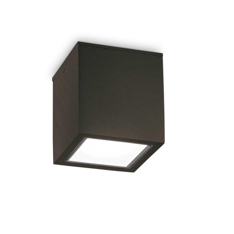 PLAFONIERA CUBO DA ESTERNO IP54 ALLUMINIO IN 5 COLORI 2 MISURE LAMPADINA ATTACCO GU10 CRISTALENSI - Cristalensi Shop Online