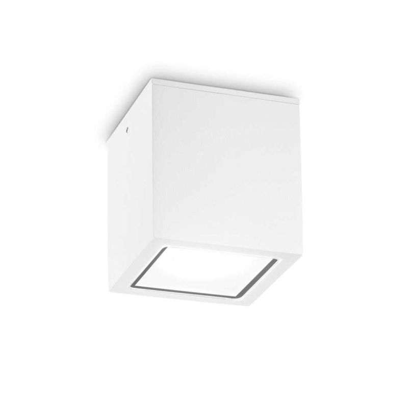 PLAFONIERA CUBO DA ESTERNO IP54 ALLUMINIO IN 5 COLORI 2 MISURE LAMPADINA ATTACCO GU10 CRISTALENSI - Cristalensi Shop Online