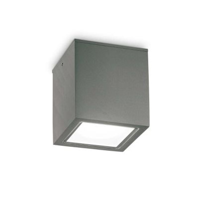 PLAFONIERA CUBO DA ESTERNO IP54 ALLUMINIO IN 5 COLORI 2 MISURE LAMPADINA ATTACCO GU10 CRISTALENSI - Cristalensi Shop Online