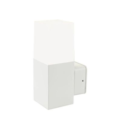KUBE LED 7W INTEGRATO APPLIQUE IN ALLUMINIO H80 CM IP54 IN DUE COLORI BIANCO E ALLUMINIO Sovil - Cristalensi Shop Online