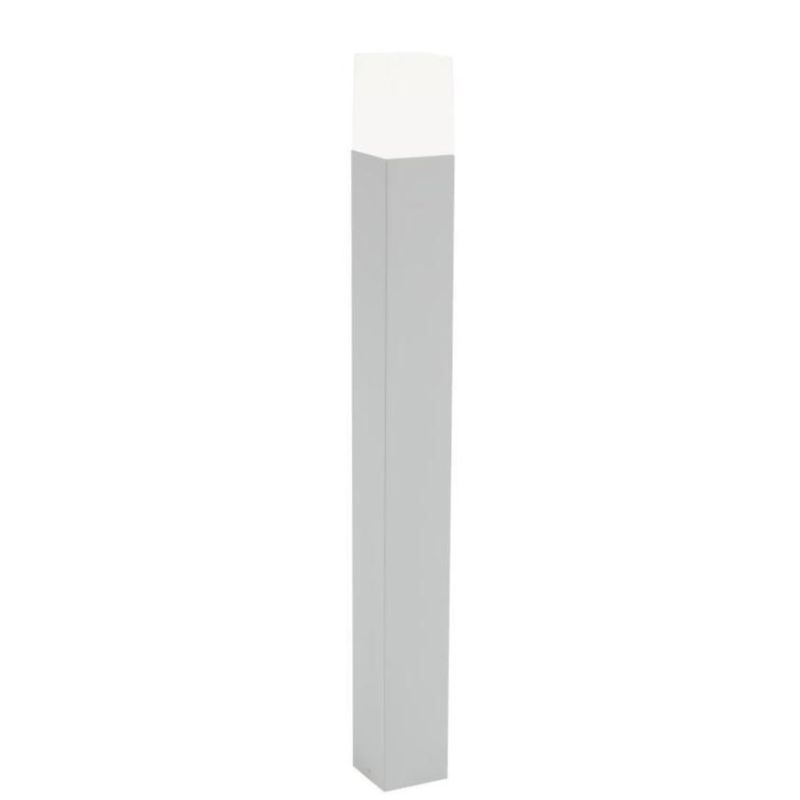 KUBE LED 7W INTEGRATO PALO IN ALLUMINIO H80 CM IP54 IN DUE COLORI BIANCO E ALLUMINIO Sovil - Cristalensi Shop Online