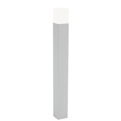 KUBE LED 7W INTEGRATO PALO IN ALLUMINIO H80 CM IP54 IN DUE COLORI BIANCO E ALLUMINIO Sovil - Cristalensi Shop Online