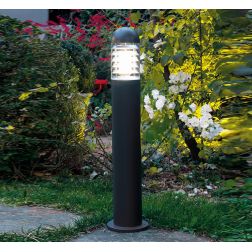 TORCH PALO PER ESTERNO 2 MISURE IN ALLUMINIO COLORE ANTRACITE CON DIFFUSORE TRASPARENTE Sovil - Cristalensi Shop Online