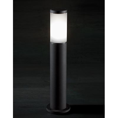 FIDEL PALO DA GIARDINO 2 MISURE IP65 IN ALLUMINIO DI COLORE NERO CON DIFFUSORE BIANCO OPALINO Sovil - Cristalensi Shop Online