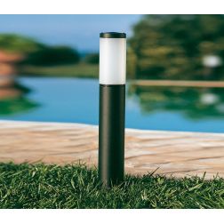 FIDEL PALO DA GIARDINO 2 MISURE IP65 IN ALLUMINIO DI COLORE NERO CON DIFFUSORE BIANCO OPALINO Sovil - Cristalensi Shop Online