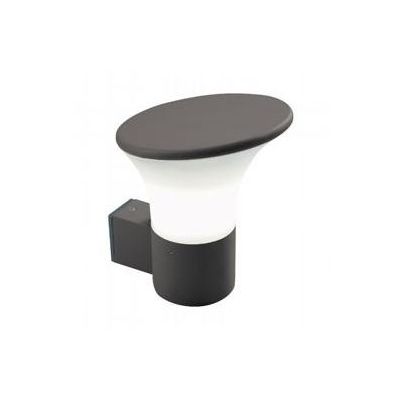 BELEN APPLIQUE IN ALLUMINIO CON DIFFUSORE BIANCO OPALINO COLORE GRIGIO ALLUMINIO O ANTRACITE Sovil - Cristalensi Shop Online