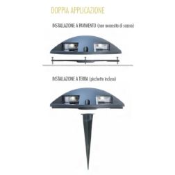 UPPER 1 CALPESTABILE SENZA SCASSO PICCHETTO INCLUSO LED 2W SOSTITUIBILE IP65 DI SOVIL Sovil - Cristalensi Shop Online 2