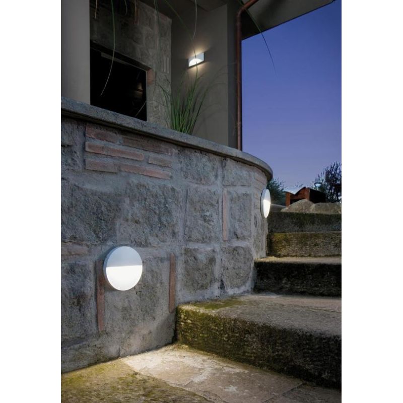 GEO ROUND PICCOLO SEGNAPASSO A LED 3W IP65 SENZA SCASSO TRE COLORI SOVIL Sovil - Cristalensi Shop Online