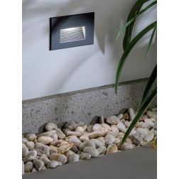 SPINA SEGNAPASSO DA INCASSO IP65 PER SCATOLA 503 SVASATO BIANCO ANTRACITE ALLUMINIO LED 3W Sovil - Cristalensi Shop Online