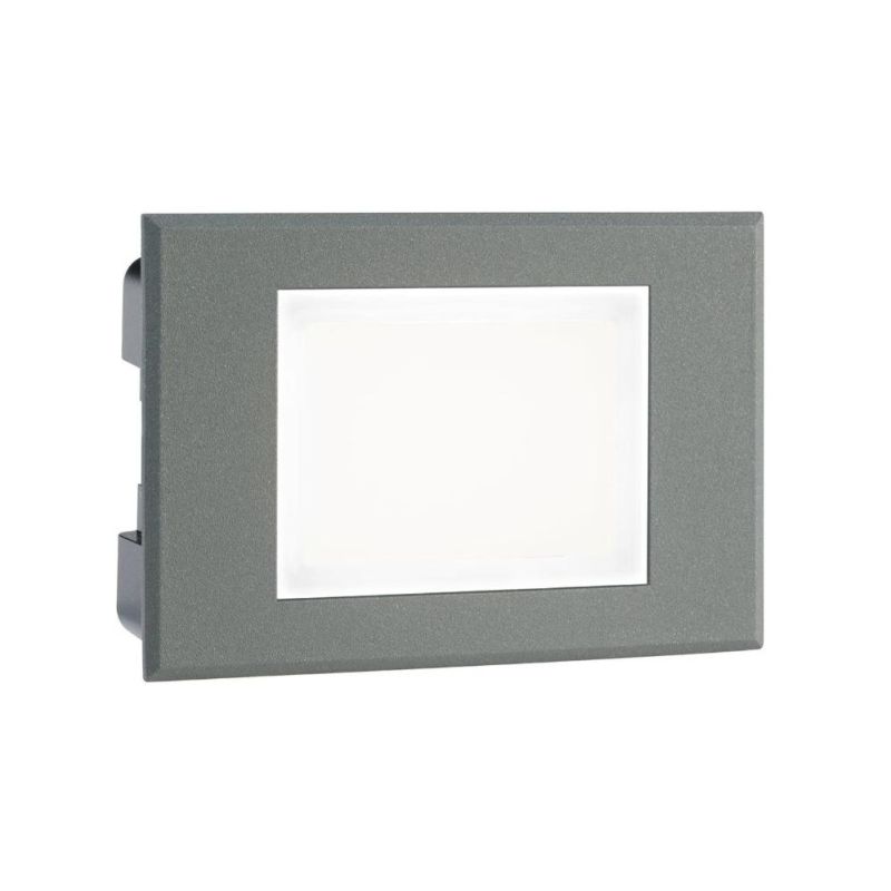 SPINA SEGNAPASSO DA INCASSO PER SCATOLA 503 BIANCO ANTRACITE ALLUMINIO LED 3W IP65 DI SOVIL Sovil - Cristalensi Shop Online