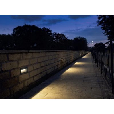 MASK SEGNAPASSO DA INCASSO ESTERNO IP65 IN ALLUMINIO DUE COLORI Sovil - Cristalensi Shop Online