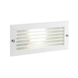 ESCAPE SEGNAPASSO CON GRIGLIA A PARETE IN ALLUMINIO E DIFFUSORE IN VETRO IP54 Sovil - Cristalensi Shop Online