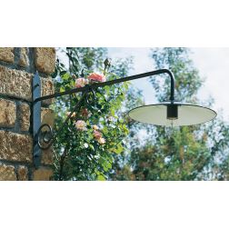 BORGO APPLIQUE DA ESTERNO LUNGA GRANDE ANTRACITE CON PIATTO INTERNO BIANCO DI SOVIL Sovil - Cristalensi Shop Online