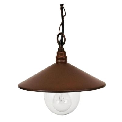 SPECTRE SOSPENSIONE CON PIATTO CORTEN O BIANCO IN STILE VINTAGE IP44 ECONOMICA DI SOVIL Sovil - Cristalensi Shop Online