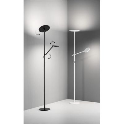 3551-10 REGINA LAMPADA DA TERRA A DOPPIA EMISSIONE DI LUCE NERA O BIANCA DIMMERABILE DI FABAS LUCE Fabas Luce - Cristalensi Shop