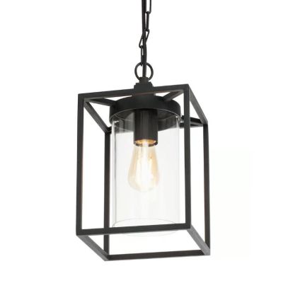 DOMUS SOSPENSIONE SINGOLA STILE CLASSICO IP43 IN ALLUMINIO BIANCO O NERO DI SOVIL Sovil - Cristalensi Shop Online