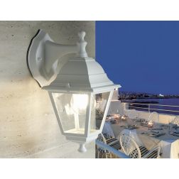 NANO MINI LANTERNA IN DUE COLORI NERO E BIANCO ALLUMINIO E VETRO ECONOMICA Sovil - Cristalensi Shop Online