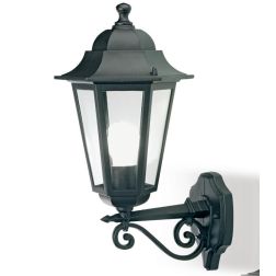 KAYAK LANTERNA A PARETE IN ALLUMINIO NERO CON DIFFUSORI IN VETRO Sovil - Cristalensi Shop Online 2