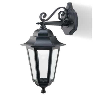 KAYAK LANTERNA A PARETE IN ALLUMINIO NERO CON DIFFUSORI IN VETRO Sovil - Cristalensi Shop Online