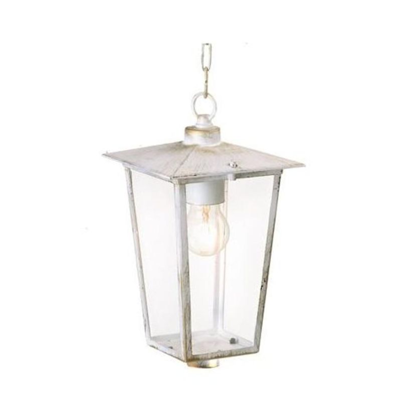 RIBOT LAMPADA A SOSPENSIONE DA ESTERNO ALLUMINIO BIANCO/ORO O RUGGINE IP43 Sovil - Cristalensi Shop Online