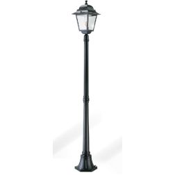 AMALFI LAMPIONE ESTERNO ALLUMINIO NERO DIFFUSORI VETRO ALTEZZA 175 CM SOVIL Sovil - Cristalensi Shop Online