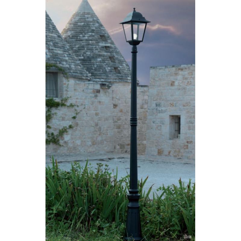 AMALFI PALO IN ALLUMINIO PER ESTERNO COLORE NERO ALTEZZA 212 CM DI SOVIL Sovil - Cristalensi Shop Online