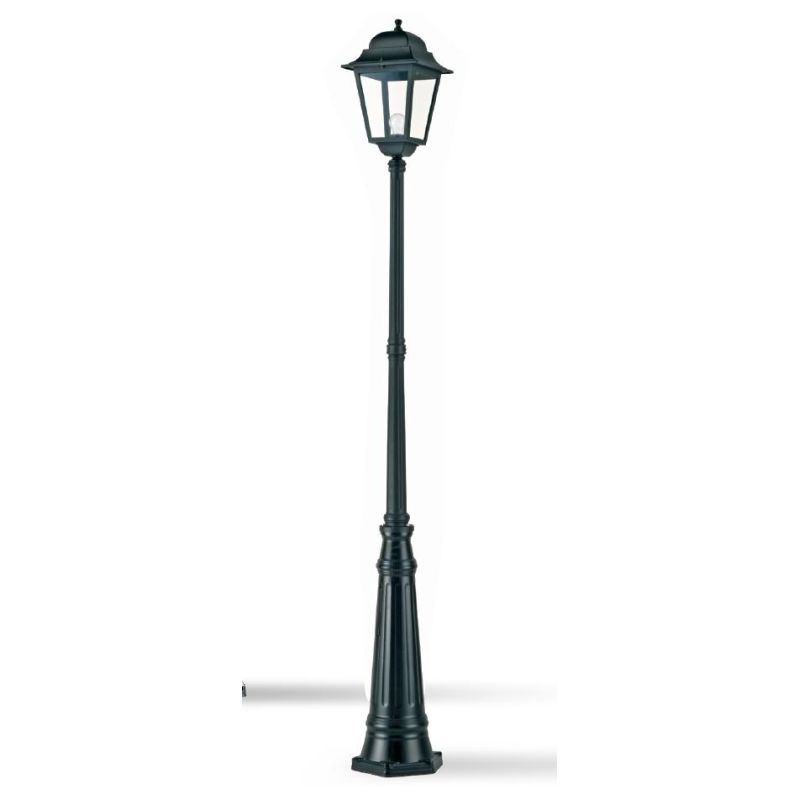 AMALFI LAMPIONE PER ESTERNO H295 IN ALLUMINIO NERO DIFFUSORI IN VETRO Sovil - Cristalensi Shop Online