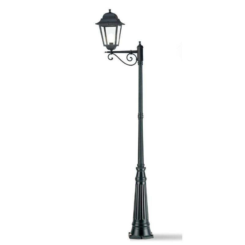 AMALFI LAMPIONE PER ESTERNO H308 IN ALLUMINIO NERO DIFFUSORI IN VETRO Sovil - Cristalensi Shop Online