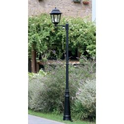 AMALFI LAMPIONE PER ESTERNO H308 IN ALLUMINIO NERO DIFFUSORI IN VETRO Sovil - Cristalensi Shop Online