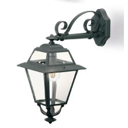 ELEGANCE APPLIQUE LANTERNA PER ESTERNO IN ALLUMINIO ANTRACITE E DIFFUSORI IN VETRO Sovil - Cristalensi Shop Online 2