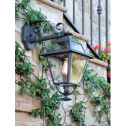 ELEGANCE APPLIQUE LANTERNA PER ESTERNO IN ALLUMINIO ANTRACITE E DIFFUSORI IN VETRO Sovil - Cristalensi Shop Online